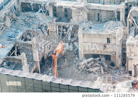 Demolition work Demolition work 111285579