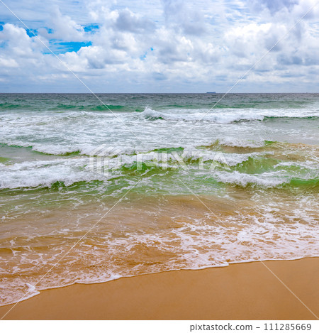 Sea waves and blue sky. Sea waves and blue sky. 111285669