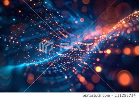 Data flow glowing communications concept background 111285734