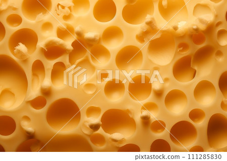 surface of a piece of cheese close-up surface of a piece of cheese close-up 111285830