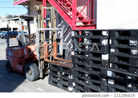 Factory forklift 111286819