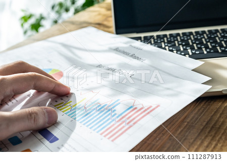 Business people and materials Business people and materials 111287913