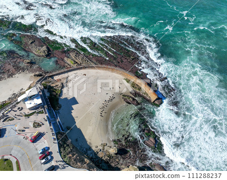 Aerial view of the La Jolla coastline, California, USA Aerial view of the La Jolla coastline, California, USA 111288237