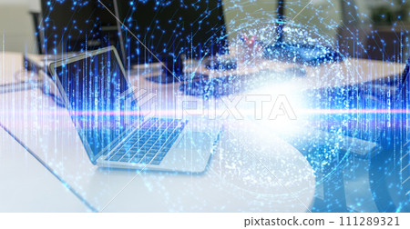 Business scene in a corporate office 111289321