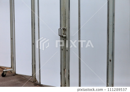 Image of entrance gate at construction site 111289537