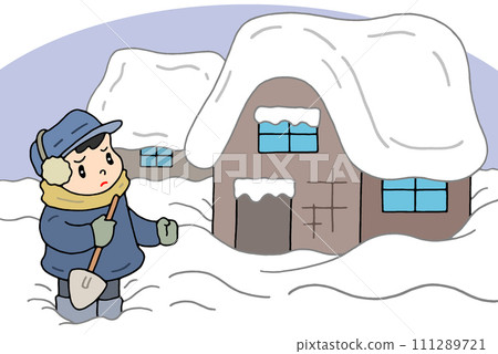 天災——雪災、大雪、降雪、氣象災害 天災——雪災、大雪、降雪、氣象災害 111289721