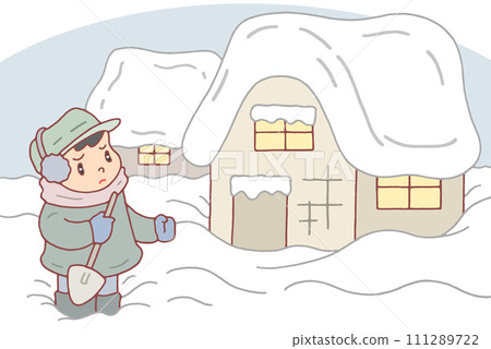 天災——雪災、大雪、降雪、氣象災害 111289722