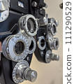 Phoropter or ophthalmoscope equipment macro. 111290529