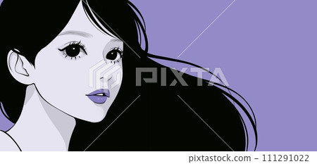 Illustration material of women and girls 111291022