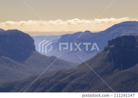 Photograph of the Grose Valley in Blackheath in the Blue Mountains in Australia Photograph of the Grose Valley in Blackheath in the Blue Mountains in Australia 111291147