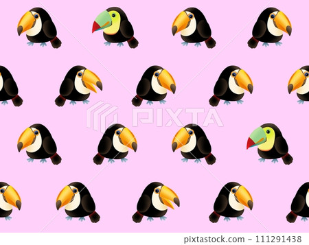 Toucan seamless pattern K 111291438