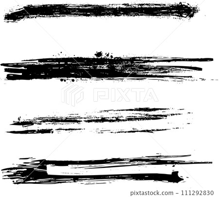 手寫毛筆材質/日式線條套裝 111292830