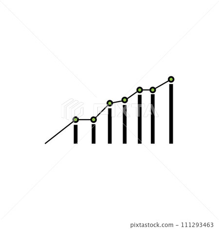 statistics icon vector 111293463