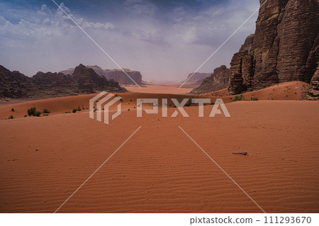 Jordan's world heritage site "Wadi Rum" desert Jordan's world heritage site "Wadi Rum" desert 111293670