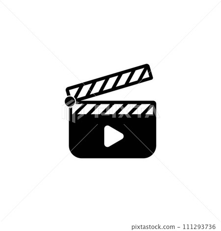 clapper board icon 111293736