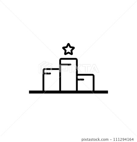 pedestal icon 111294164