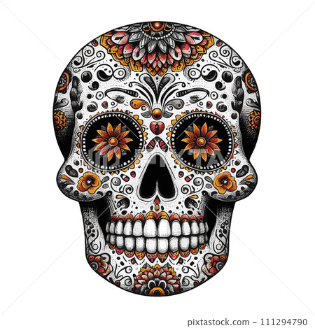 Smile skull vector illustration 111294790