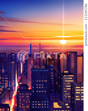 Stain in sunset 111295766