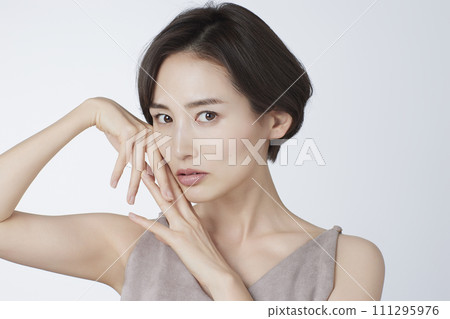 Skin care image taken on a white background Skin care image taken on a white background 111295976