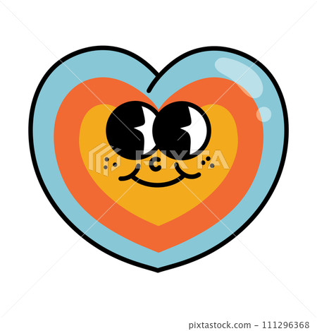 heart, cartoon, character 111296368