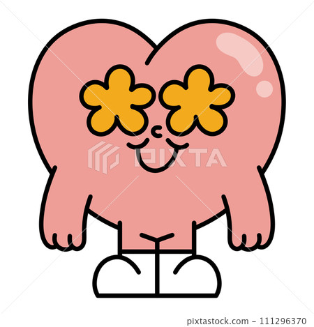 heart, cartoon, character 111296370