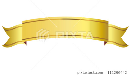 Shiny ribbon background material gold Shiny ribbon background material gold 111296442