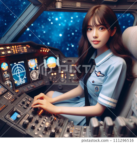Female astronaut 111296516