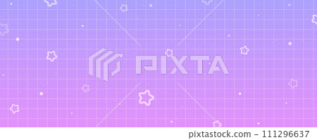 Checkered gradient background with stars. Pastel holographic kawaii backdrop. Abstract vector purple squared wallpaper. Checkered gradient background with stars. Pastel holographic kawaii backdrop. Abstract vector purple squared wallpaper. 111296637