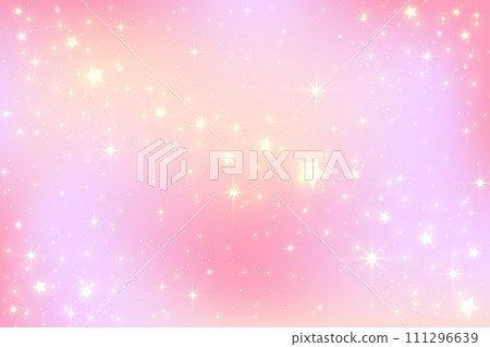 Pink gradient background. Peach warm blurry sky with stars and bokeh. Orange and yellow mesh pastel backdrop. Liquid fluid texture Pink gradient background. Peach warm blurry sky with stars and bokeh. Orange and yellow mesh pastel backdrop. Liquid fluid texture 111296639