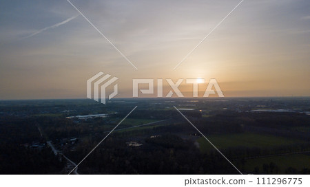 Dusk Horizon Over Woodland Dusk Horizon Over Woodland 111296775