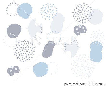 Cute hand drawn bird dot illustration Cute hand drawn bird dot illustration 111297003