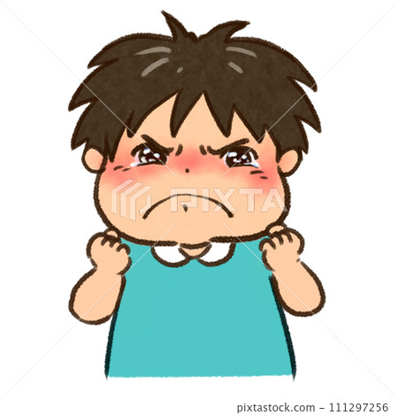 男孩快要哭了,上半身 男孩快要哭了,上半身 111297256