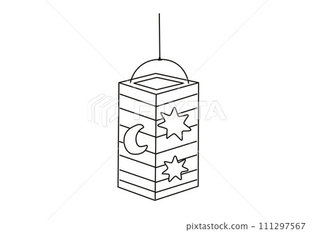 Lantern for saint martin day or laternenumzug,traditional in europe and germany 111297567