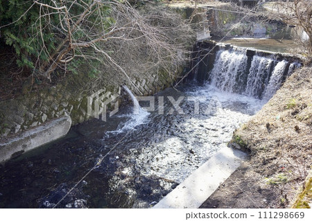 small erosion control dam 111298669