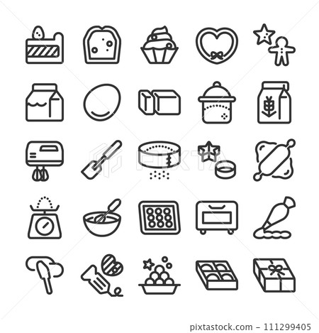 糖果製作圖示集 111299405