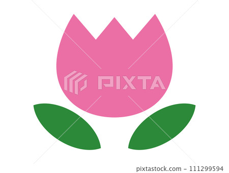 可愛的鬱金香粉紅 可愛的鬱金香粉紅 111299594