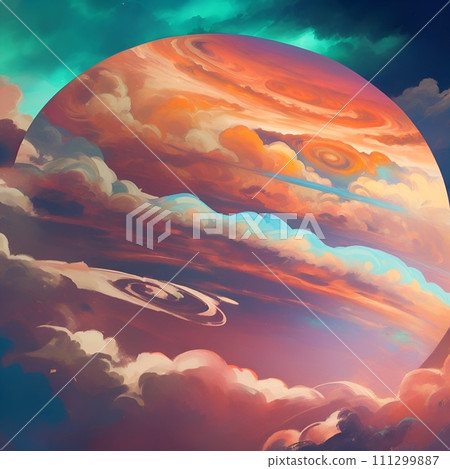 木星被氣體包圍 木星被氣體包圍 111299887