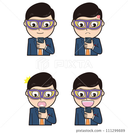 Man wearing a mask⑩ Man wearing a mask⑩ 111299889