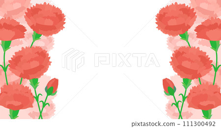 Vector background image of red carnations that can be used for Mother's Day Vector background image of red carnations that can be used for Mother's Day 111300492