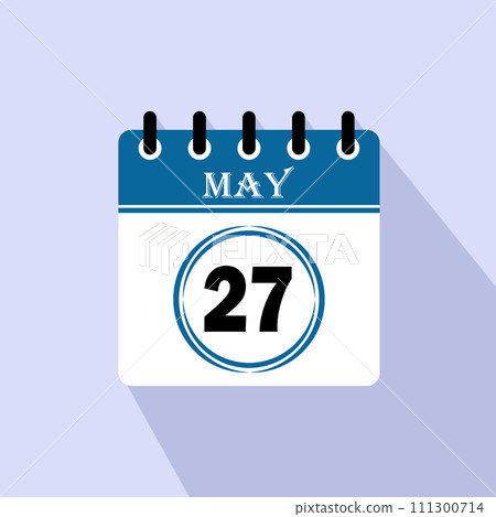 Icon calendar day - 27 May Icon calendar day - 27 May 111300714