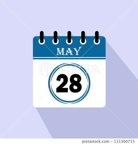 Icon calendar day - 28 May Icon calendar day - 28 May 111300715