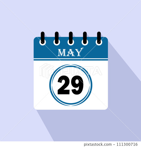 Icon calendar day - 29 May Icon calendar day - 29 May 111300716