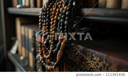 Muslim prayer rosary. Symbol of islam religion 111301430