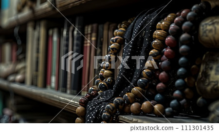 Muslim prayer rosary. Symbol of islam religion 111301435