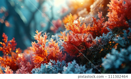 Floral background. Abstract futuristic background 111302464