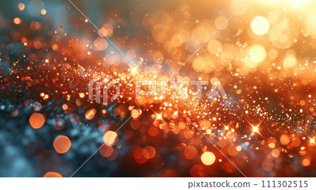 Shimmering lights. Bokeh effect. Abstract splash background design 111302515