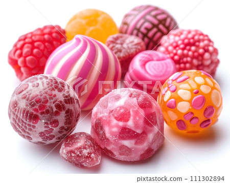 colorful jelly candies close up 111302894