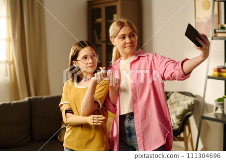 Making selfie or livestream together 111304696