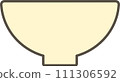 Bowl silhouette illustration such as ramen 111306592