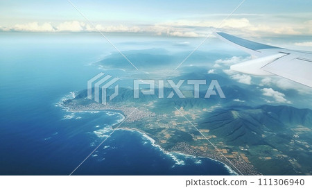 View from airplane window 111306940